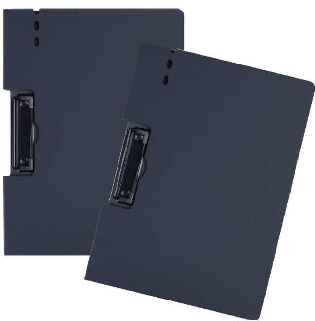 스타리움 가로형 A4 서류철 화이철 클립보드, 블랙, 2개