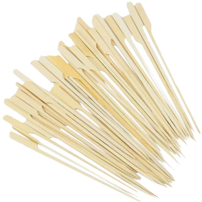 앞날창창 다용도 대나무 손잡이 꼬치 18cm, 1개, 100개입