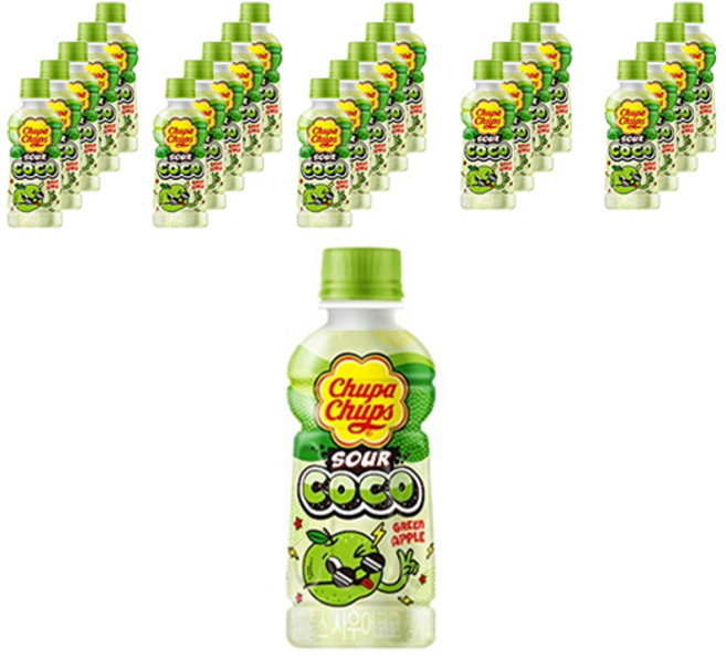 츄파춥스 사우어코코 청사과, 240ml, 24개