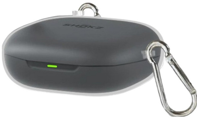 샥즈 OPENFIT 2 크리스탈 클리어 케이스 + 키링 세트, 1개