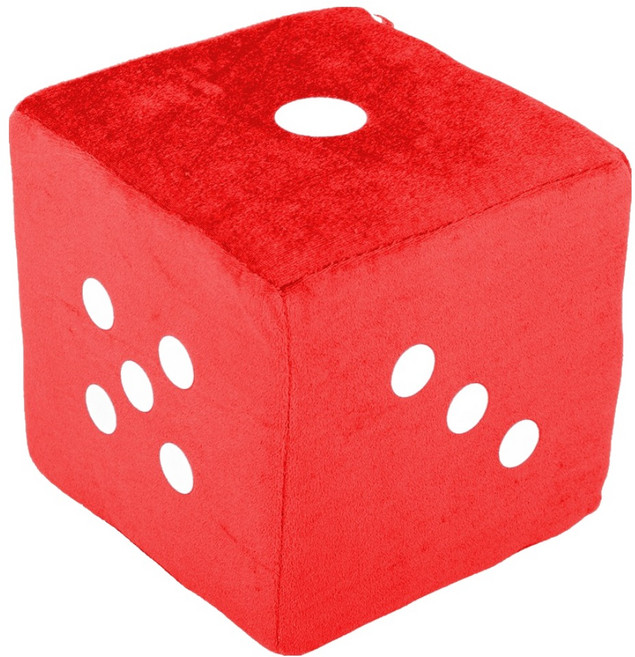 대형 스펀지 주사위, 레드, 1개
