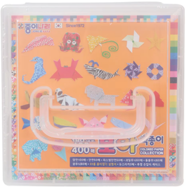 종이나라 모아색종이, 180색, 400개