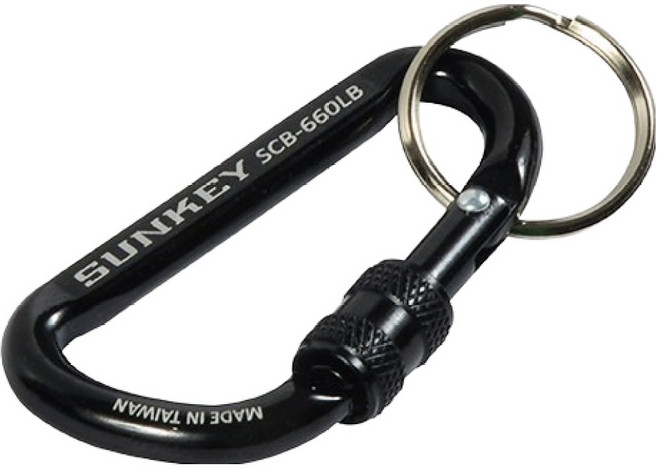 썬키 카라비너 원터치 SCB-660, 블랙(SCB-660LB), 1개