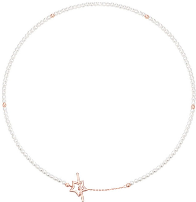 J.ESTINA 女性用 Mariel 珍珠星星串珠項鍊 + 購物袋