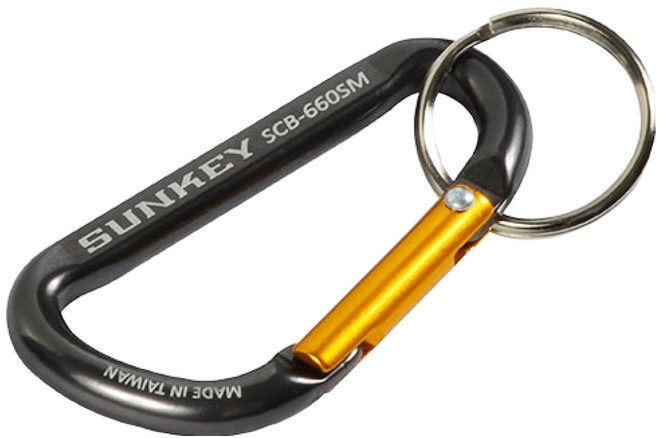 썬키 카라비너 원터치 SCB-660, 건메탈(SCB-660SM), 1개