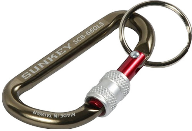 썬키 카라비너 원터치 SCB-660, 실버(SCB-660LS), 1개