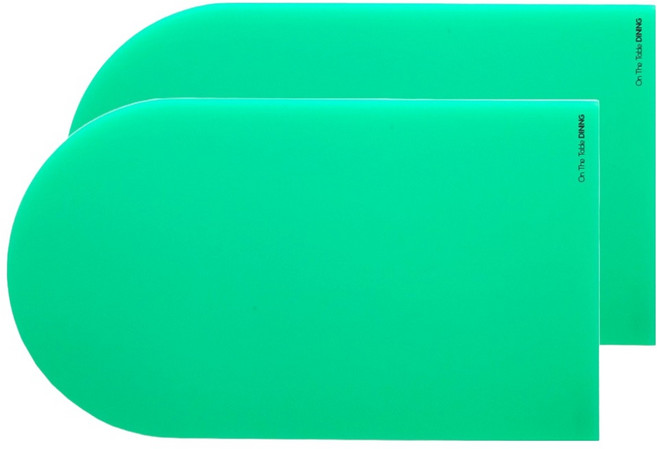 GUDO 퍼니메이드 아크릴 테이블매트 다이닝, 민트, 450 x 260 mm