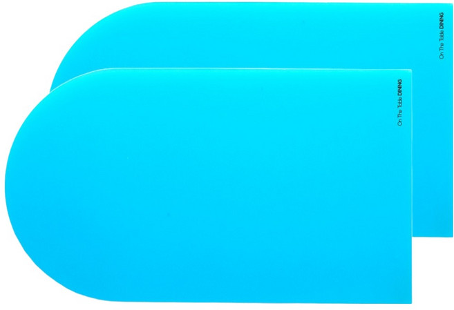 GUDO 퍼니메이드 아크릴 테이블매트 다이닝, 스카이 블루, 450 x 260 mm