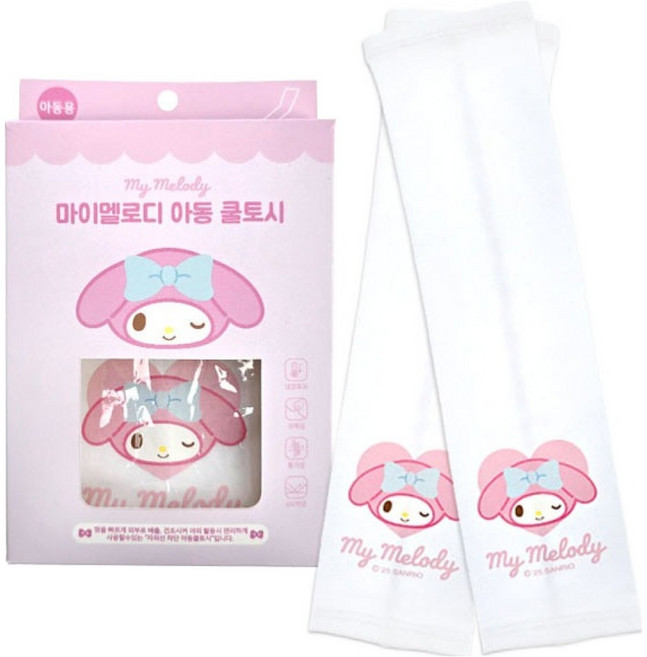 산리오 아동용 마이멜로디 하트 쿨토시 OCHKC70035 2p