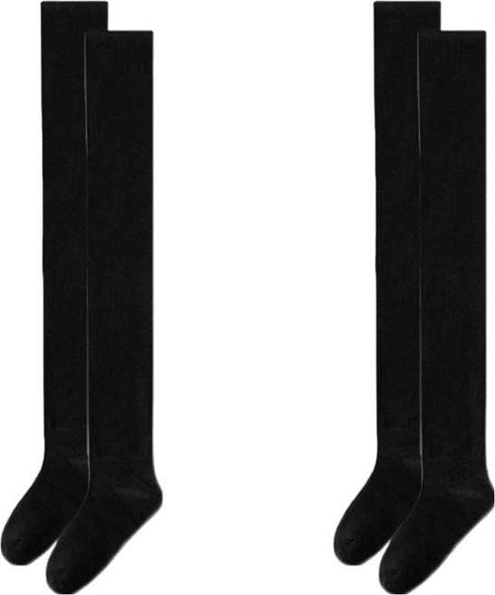 소니오 여성용 베이직 무릎 위 오버니삭스 2p 세트