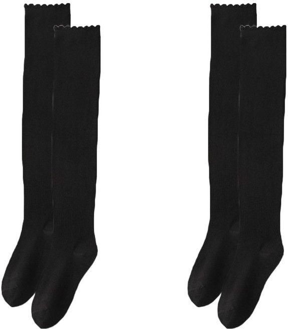 소니오 여성용 버블레이스 무릎 위 오버니삭스 2p 세트