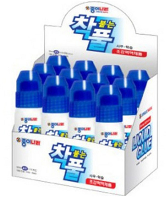 종이나라 착붙는풀 착풀, 50ml, 12개