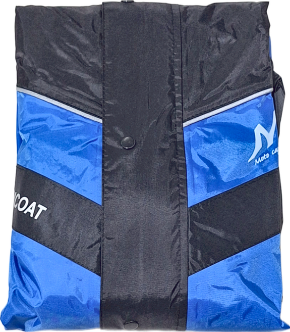 Moto cap 鈦鴻 雙側開運動風雨衣, 藍色