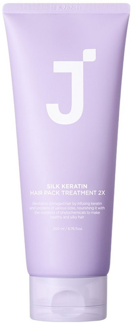 제이숲 실크 케라틴 헤어팩 트리트먼트 2X, 200ml, 1개
