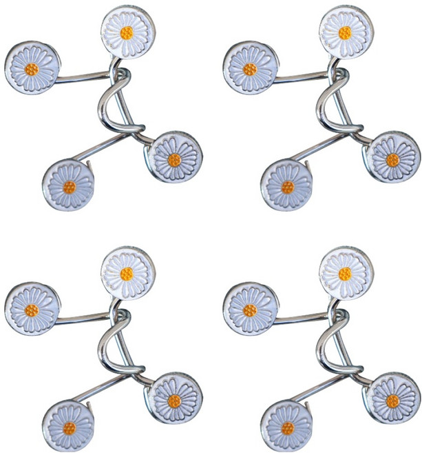 깨비다 허리조절 요술단추 기본 33mm, 데이지, 4개
