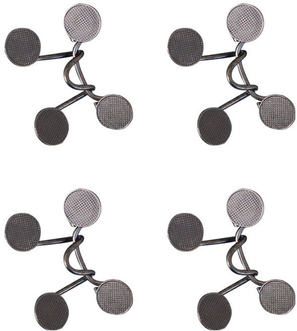 깨비다 허리조절 요술단추 기본 33mm, 블랙, 4개