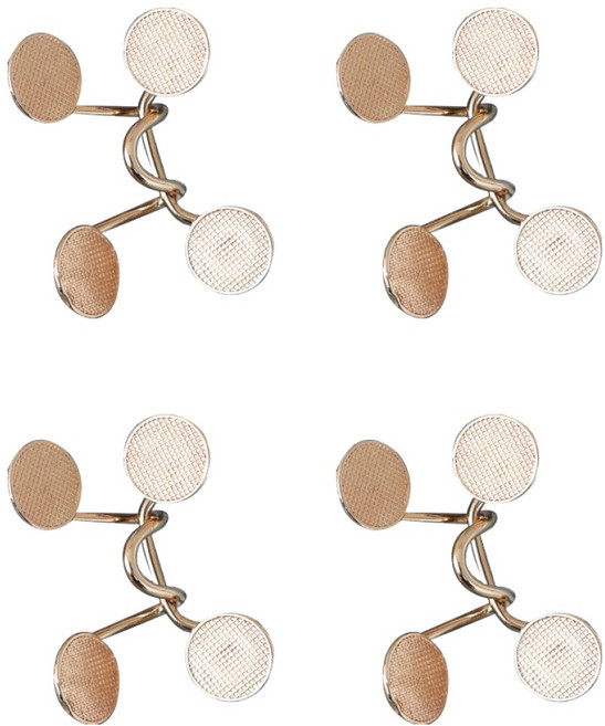 깨비다 허리조절 요술단추 기본 33mm, 골드, 4개