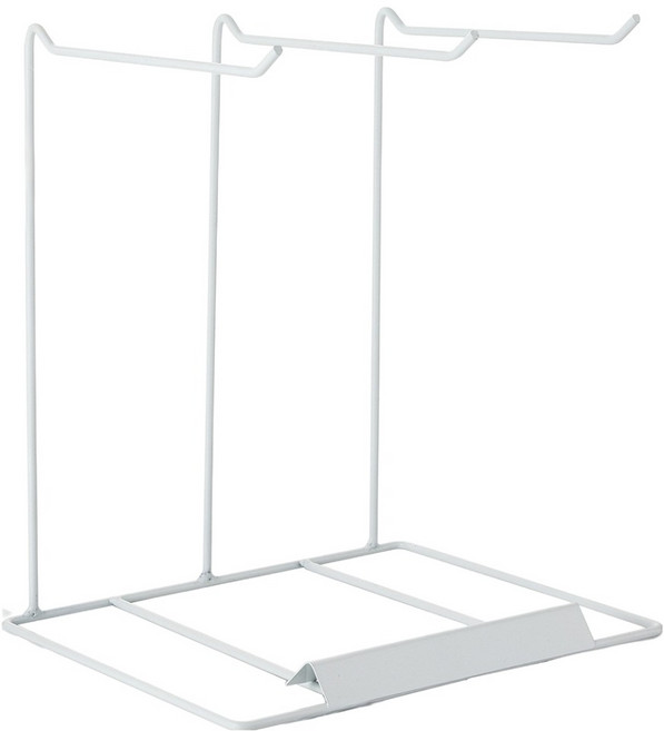 쿠리풀 키링 악세서리 일자형 거치대 3열, 화이트, 1개