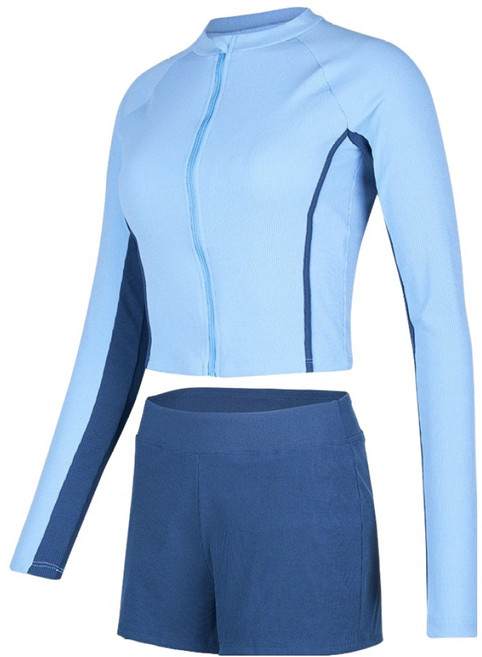 레노마 여성용 파스텔 집업 래쉬가드 상하 세트 RN-LS2F522