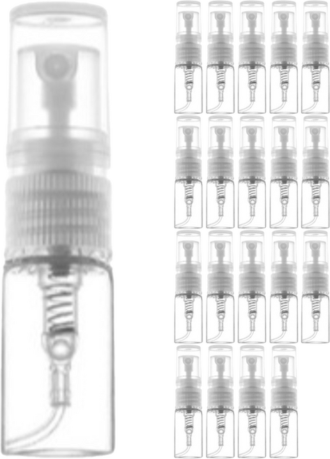 미니 향수 공병 2ml, 투명, 20개