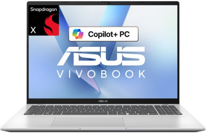 에이수스 2025 비보북 16 스냅드래곤, 쿨실버, 512GB, 16GB, WIN11 Home, X1607QA-MB076W - 에이수스 노트북