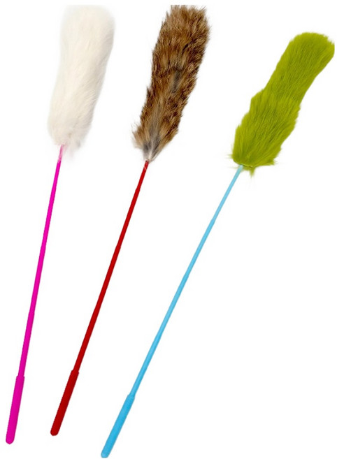 둥둥펫 고양이 약올라 오뎅 꼬치 장난감 3종 세트, 브라운, 그린, 화이트, 1개