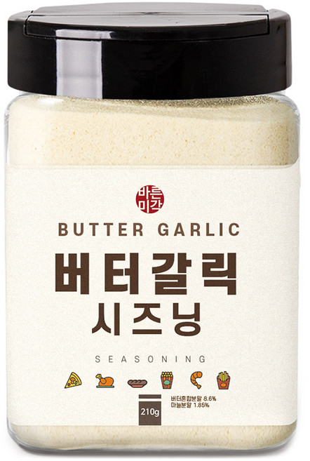 바른미각 버터갈릭 시즈닝, 1개, 210g