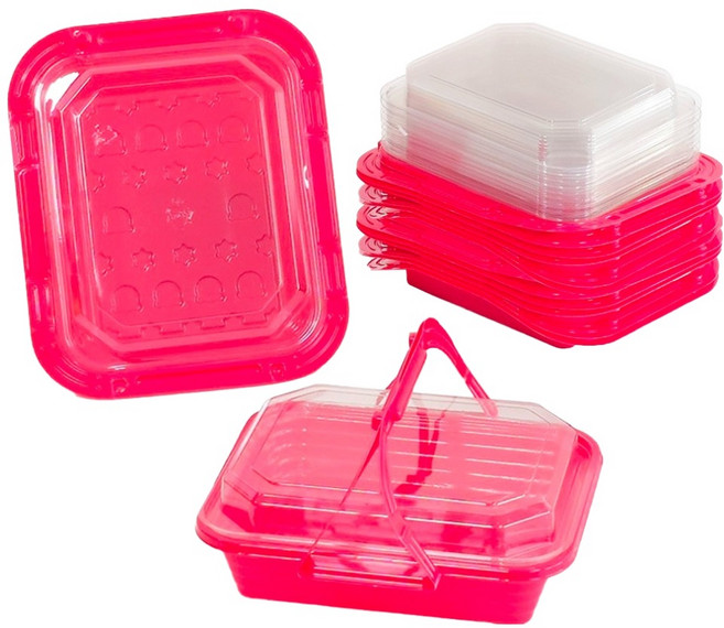 파미레 러블리 피크닉 도시락 용기 30p + 뚜껑 30p 세트, 1세트