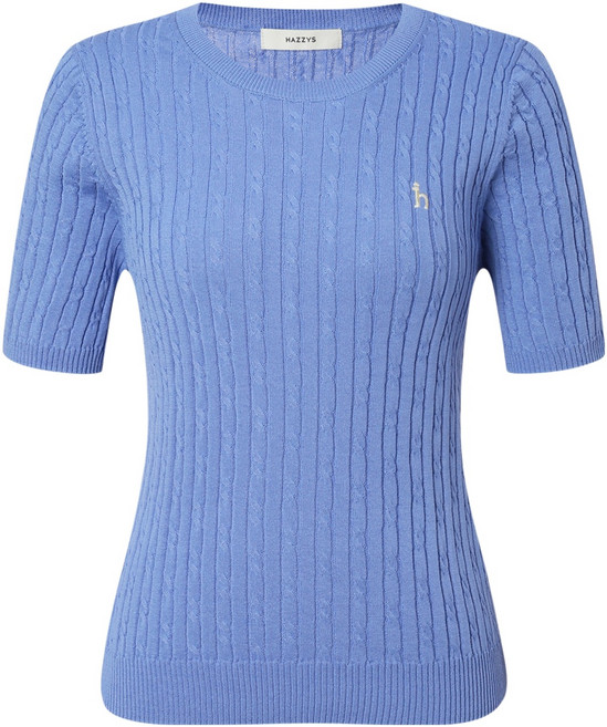 헤지스여성용 짜임 면혼방 반팔니트