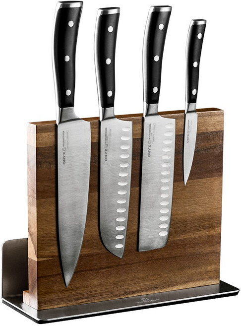 바겐슈타이거 오닉스 나이프 4종 + 헤리티지 칼블럭 세트, 1세트