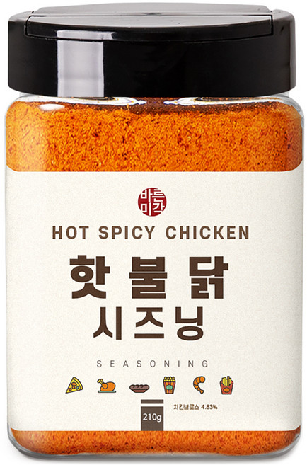 바른미각 핫불닭 시즈닝, 1개, 210g