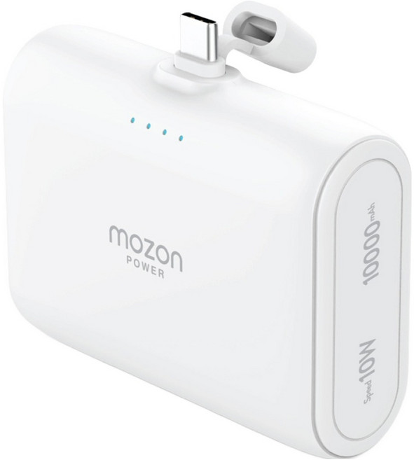 모즈온 일체형 C타입 도킹형 10000mAh 대용량 보조배터리 + C타입 케이블 세트