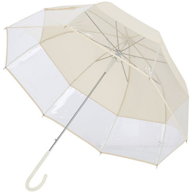 지니스타 투명보더 돔형 장우산 OUJSU80005