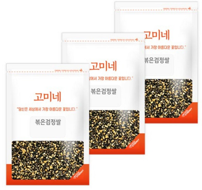 고미네 볶은검정쌀, 100g, 3개