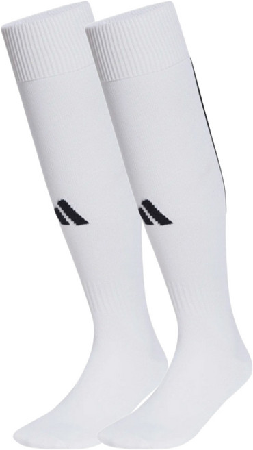 아디다스 산토스 25 축구 양말 JJ3609, 화이트, 1개