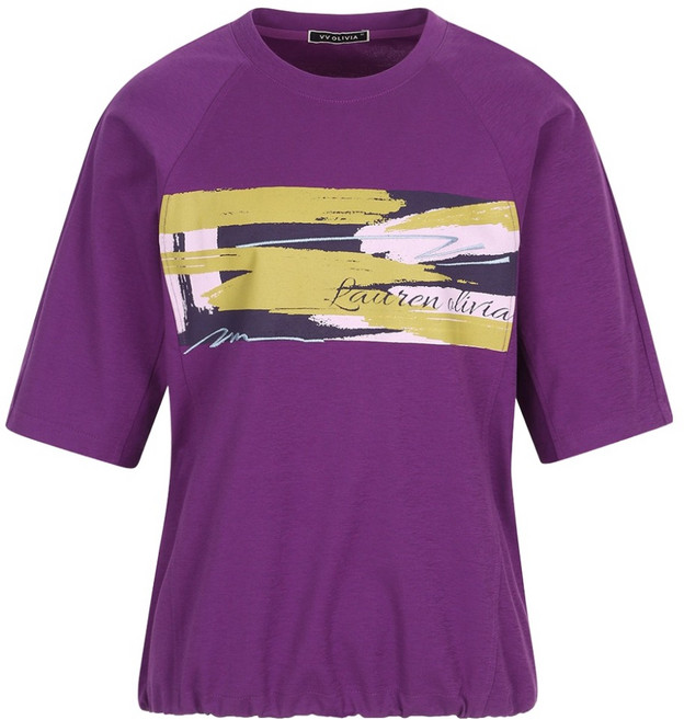 올리비아로렌 여성용 프린팅 하프슬리브 티셔츠 VVCAL5M3181