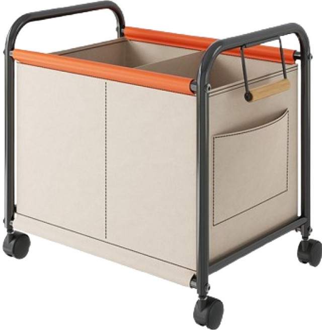 데일블룸 이동식 대용량 수납 트롤리, 크림화이트, 1단