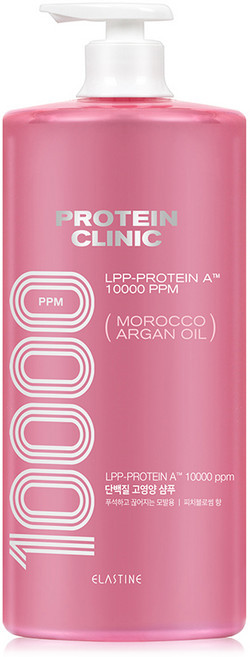 엘라스틴 프로틴 클리닉 10000 모로코 아르간 오일 고영양 샴푸 피치 블로썸향, 1.5L, 1개