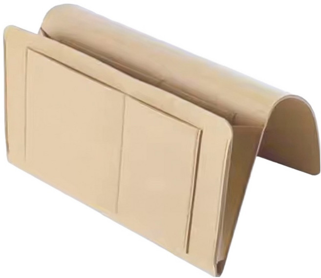 호후 침대 수납 가방 쇼파 사이드 다용도 닌텐도 이포켓 보관함 정리함, 베이지, 1개