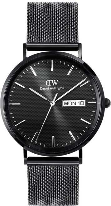 Daniel Wellington 男士 CLASSIC DAY DISPLAY ONYX 日期顯示金屬腕錶