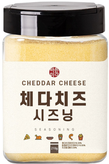 바른미각 체다치즈 시즈닝, 210g, 1개