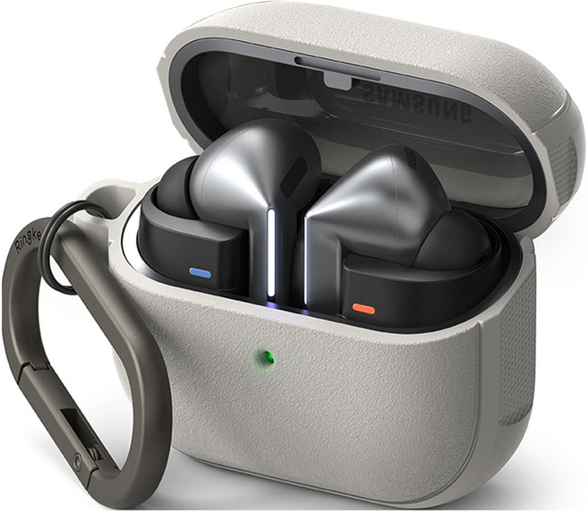 링케 오닉스 맥세이프 마그네틱 케이스, 버즈3 / 버즈3 프로 / 버즈3 FE, 웜 그레이, 1개