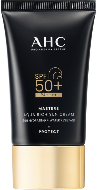 AHC Masters水潤防曬乳 SPF50+ PA++++, 50ml, 1個