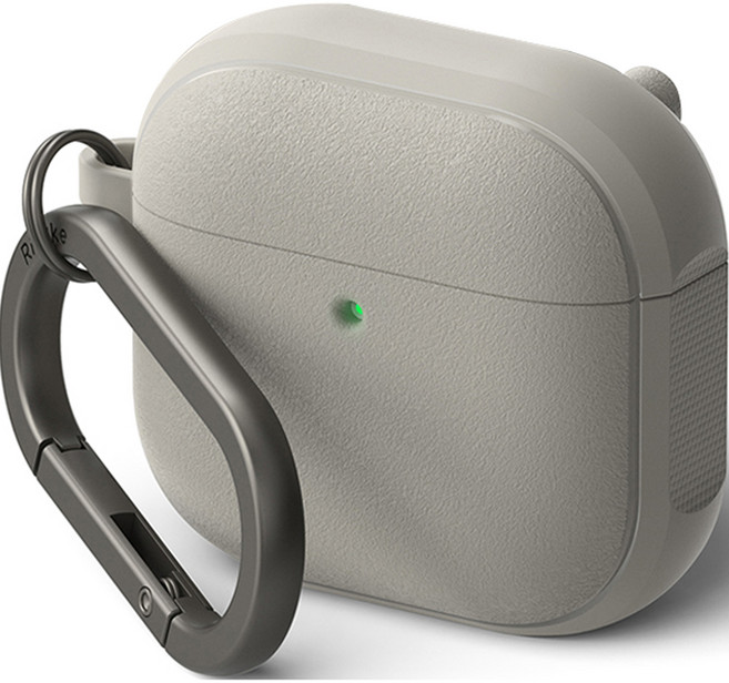 링케 오닉스 맥세이프 마그네틱 에어팟 4세대 케이스, 웜 그레이, 1개