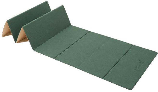 재미어트 폴딩 요가매트, 그린, 1개