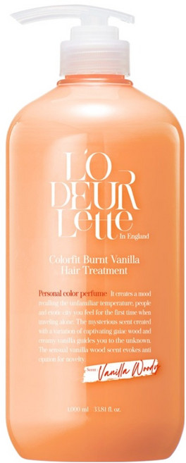 로더렛 컬러핏 번트 바닐라 헤어 트리트먼트, 1L, 1개