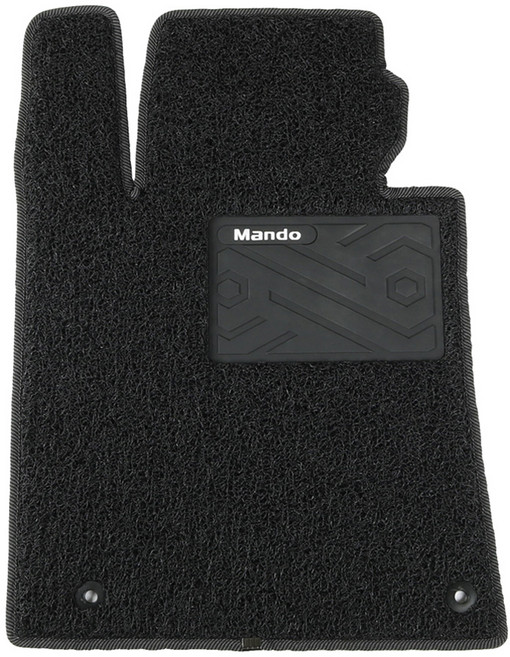 HL만도 컬러풀 엣지 와이드 볼륨쿠션 코일카매트 운전석, 블랙, 제네시스 G80 2020.4~2023.11