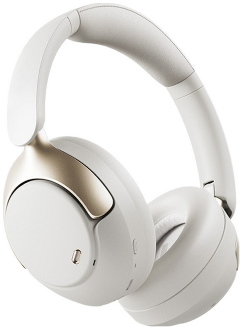 QCY 노이즈캔슬링 블루투스헤드셋 QCY H3 PRO ANC HEADSET 아이보리 54시간 멀티단자