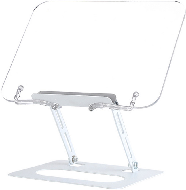 아트조이 접이식 높이조절 아크릴 독서대, 투명