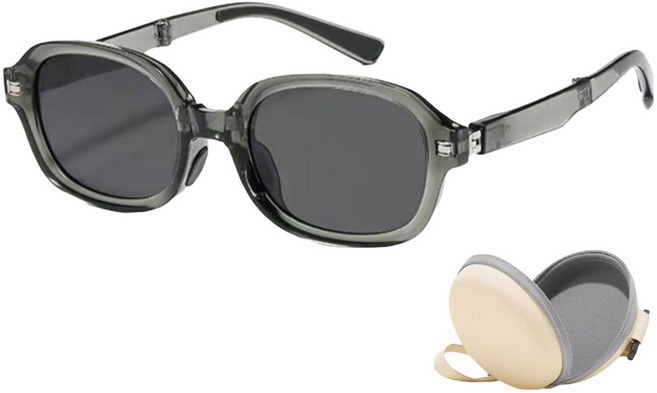 비아워게스트 휴대용 접이식 타원형 선글라스